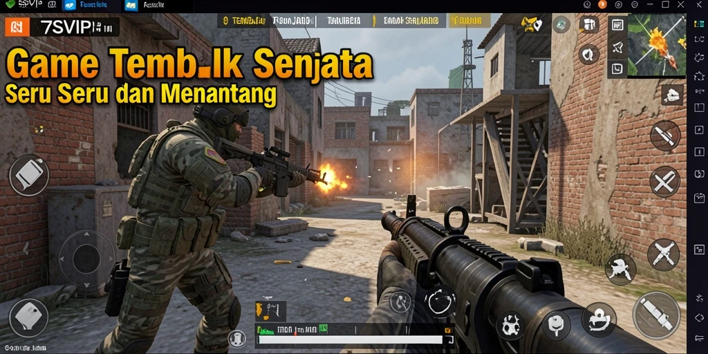 Antarmuka canggih dari game Tembak Senjata 7SVIP.