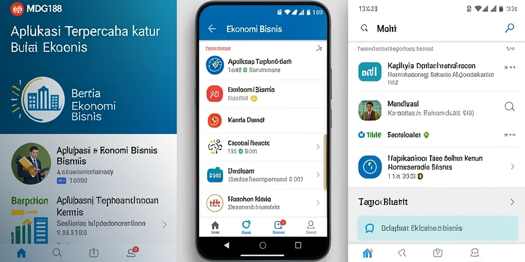 Antarmuka MDG188 yang menunjukkan berita ekonomi terbaru dan analisis pasar.