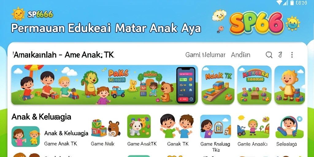 Tampilan antarmuka SP666 yang edukatif dan menyenangkan.