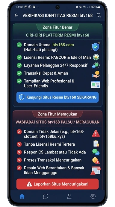 Kanal Resmi btv168 untuk Pengguna Android